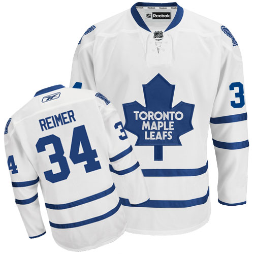 2012 New style Toronto Maple Leafs 34 James Reimer White NHL Hockey Jersey